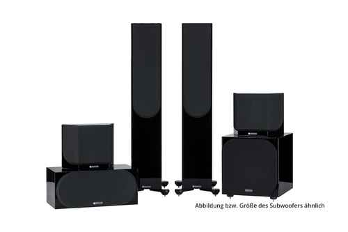 Monitor Audio Silver Cinema 300 7G Vestra W12 - 5.1 Set - Hochglanz schwarz