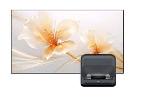 Set: JMGO O2S Ultra Laser TV Beamer mit XGIMI Fresnel ALR Kontrastleinwand 100 Zoll