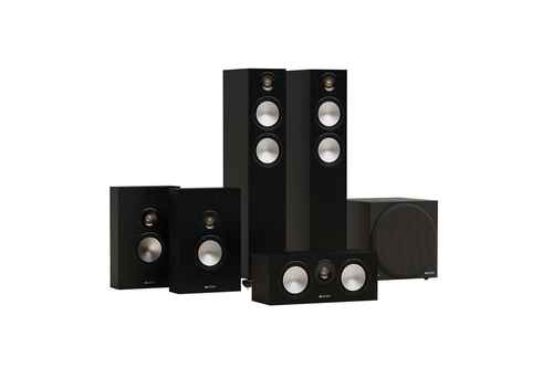 Monitor Audio Bronze Cinema 300 7G W12 - 5.1 Lautsprecher Set - Schwarz