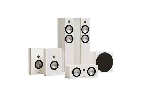 Monitor Audio Bronze Cinema 300 7G W12 - 5.1 Lautsprecher Set - Weiß