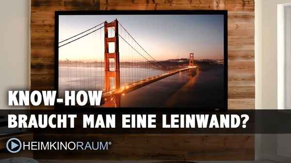 Braucht man überhaupt eine Leinwand im Heimkino? Reicht die weisse Wand nicht auch?