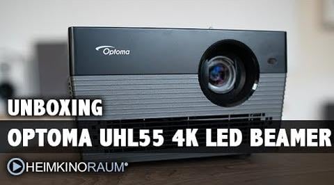 Optoma UHL55 4K 3D LED Beamer Unboxing und Test