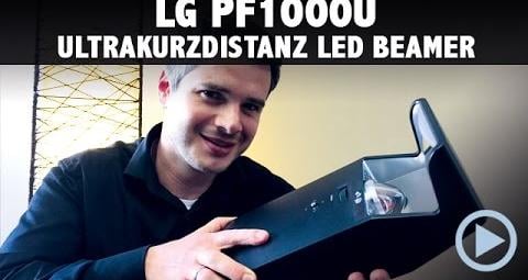 LG PF1000U Minibeam LED Beamer Kurzdistanz im Test / Vorstellung deutsch, german