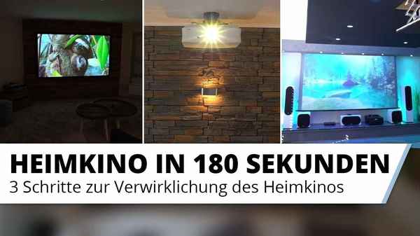 Heimkino Einsteig mit 3 einfachen Schritten - Alle Tipps zum Einrichten in 180 Sekunden