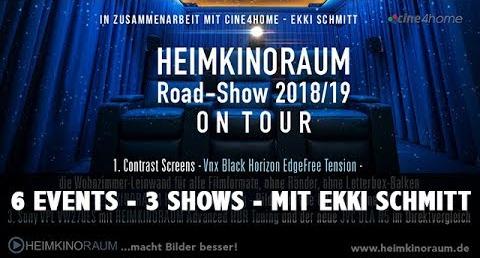 HEIMKINORAUM Roadshow 2018/2019 - 6 Events - 3 Shows - Ekki Schmitt