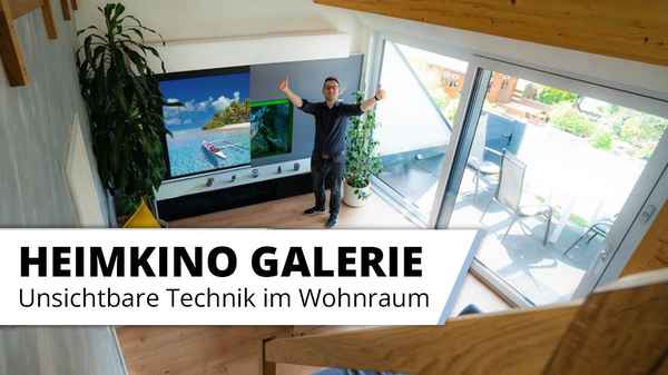 Großes Heimkino ohne Kabel - so geht's. Unsichtbare Integration der Technik im Wohnzimmer.