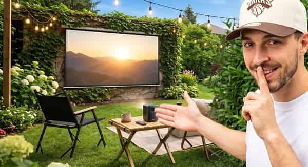 Gartenkino als Geburtstagsüberraschung: Unser Aufbau im Video