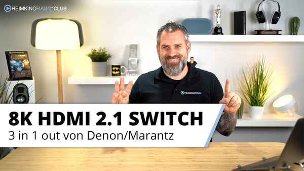 Universeller 8K HDMI Switch mit drei Eingängen von Denon/Marantz