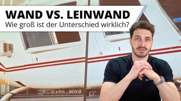 Wand vs. Leinwand - wie groß sind die Unterschiede bei der Projektion?