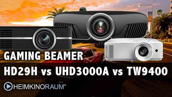 Gaming Beamer: Optoma HD29H vs Optoma UHD 3000A vs Epson EH-TW9400 im Vergleich