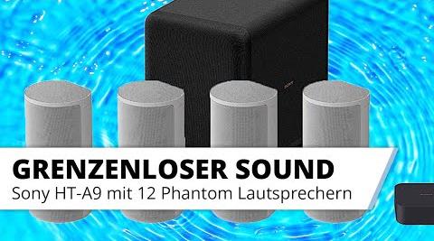Wireless Surround Sound System - Sony HT-A9. Kabelloses Heimkino Erlebnis. Dolby Atmos, DTS:X