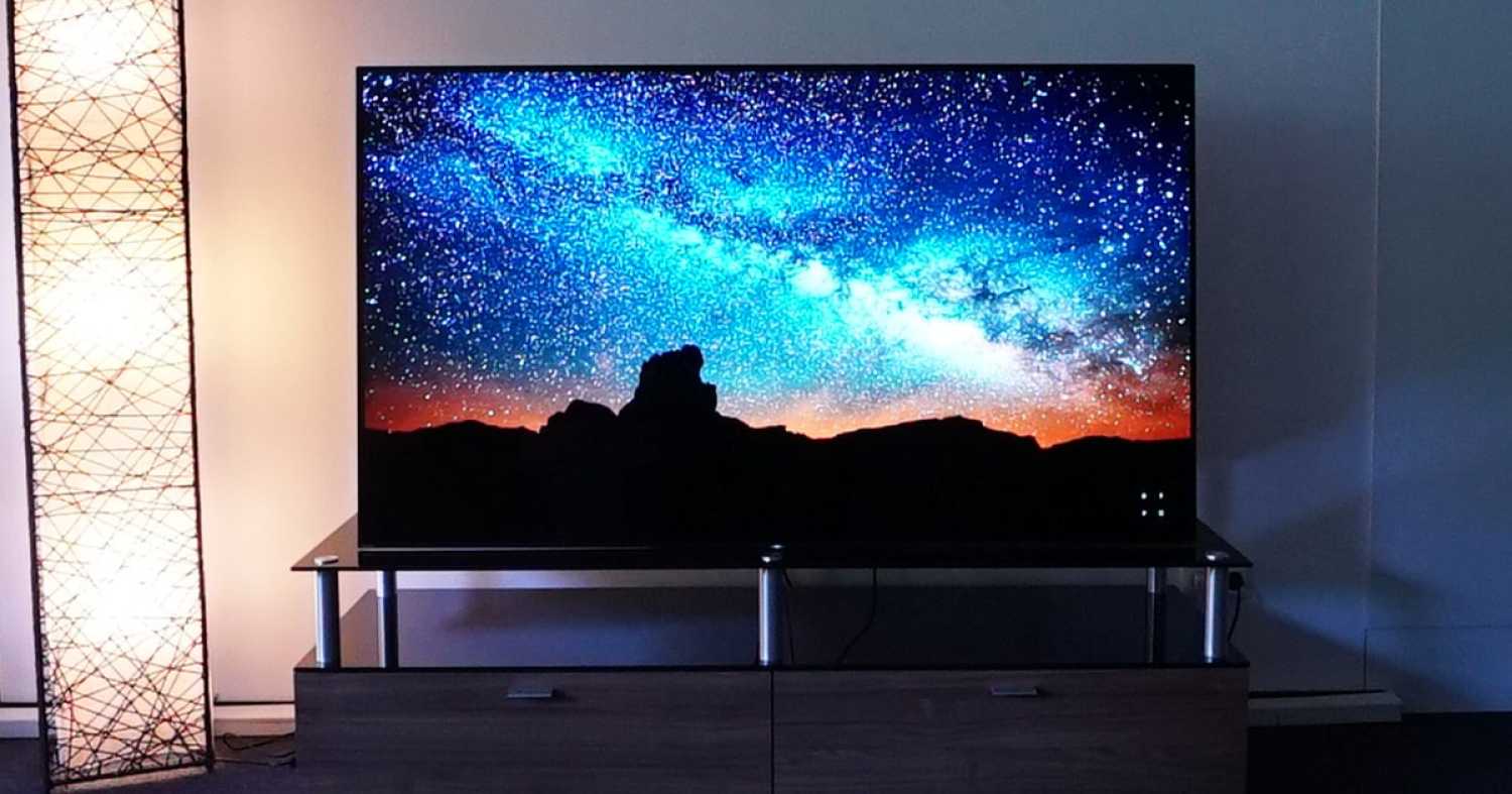 Sony A1 OLED in der Ausstellung