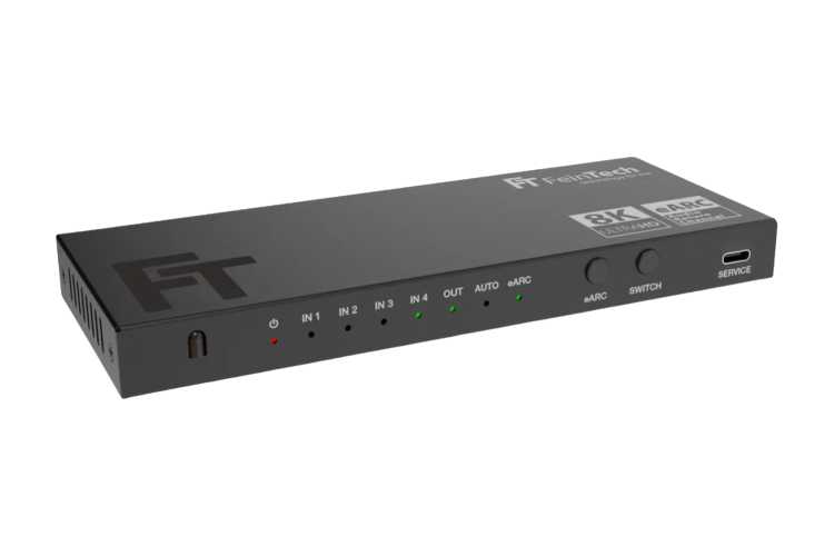 B-Ware: FeinTech AX340 HDMI 2.1 eARC Pass Switch 4 in 1 Out für Soundbars
