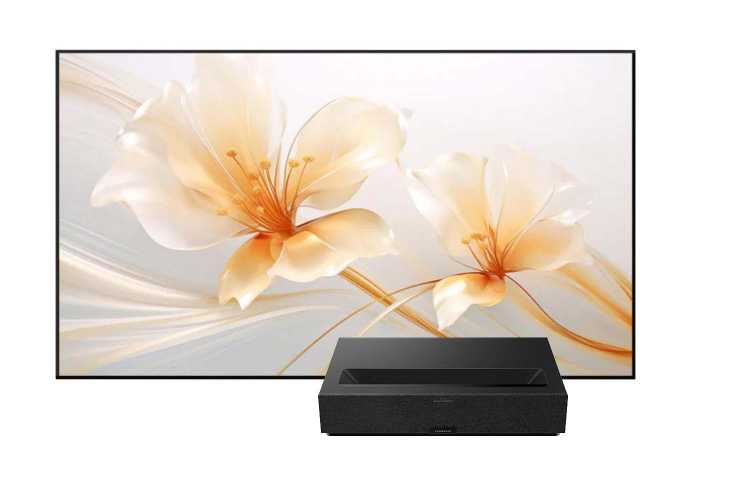 Set: Formovie Theater Premium 4K Laser TV mit Fresnel Kontrastleinwand 100 Zoll