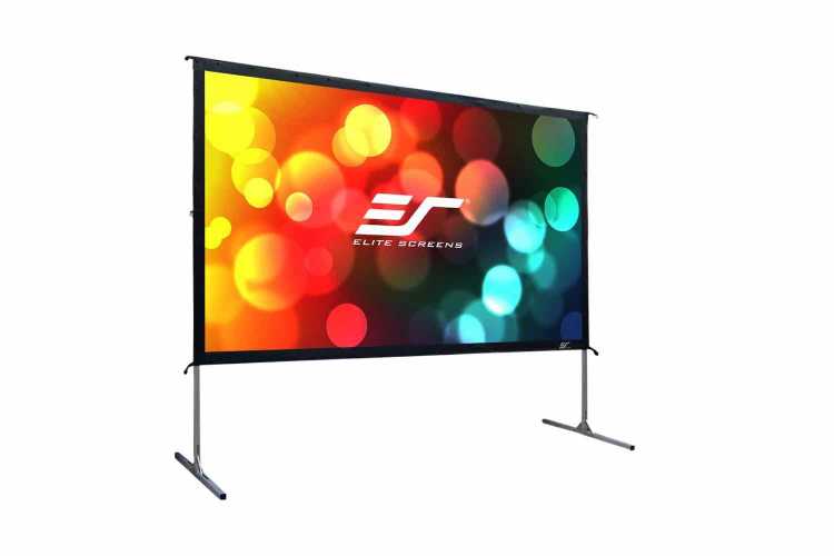 B-Ware: Mobile Rahmenleinwand / Fußball Gartenleinwand Elite Screens Yardmaster 2   266 x 149 cm - 16:9