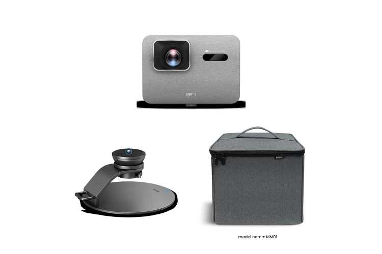 Set: BenQ TK705i 4K Ultra HD HDR Beamer mit Tasche und Tischstand