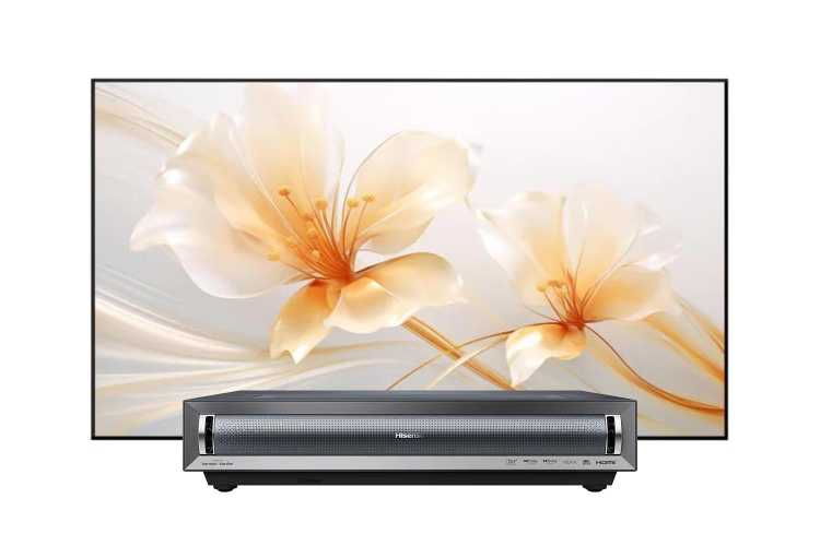 Hisense PX3-Pro Laser TV mit 100 Zoll XGIMI Fresnel ALR Kontrastleinwand