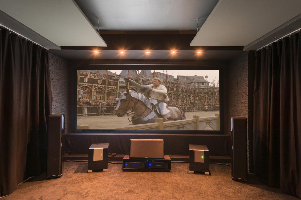 Schauen Sie im Heimkinoraum Köln vorbei und vergleichen Sie Bild und Sound Heimkino mit Ritterfilm auf großer Leinwand.