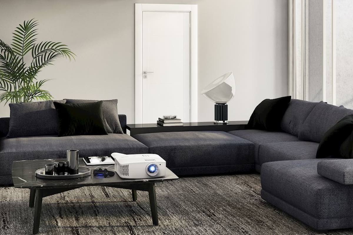Beamer im Wohnzimmer