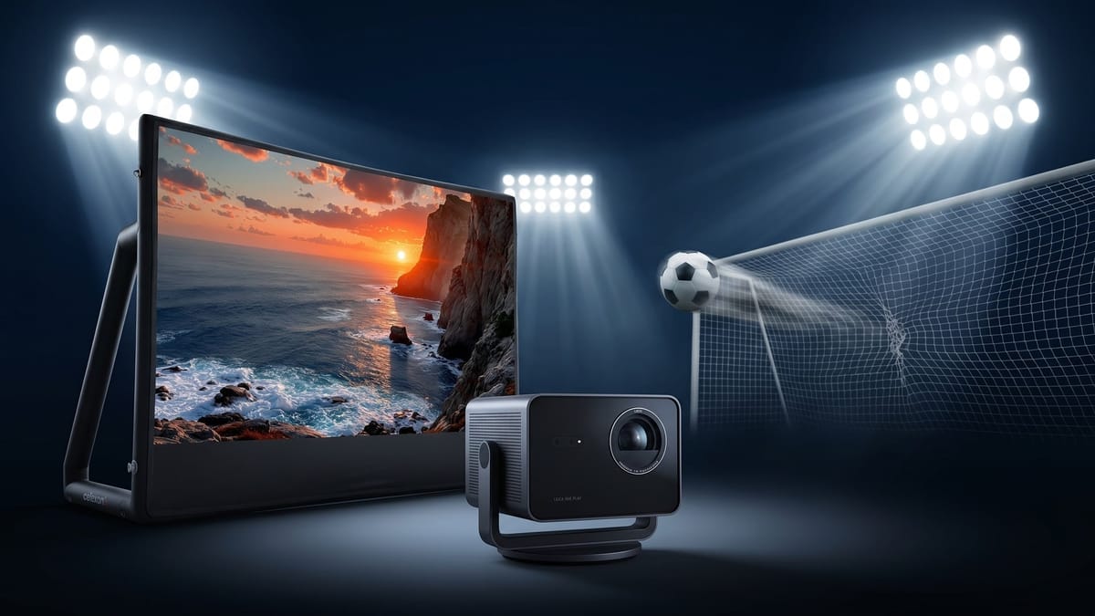 Leica Cine Play 1 mit aufblasbarer Leinwand oder Standfuss