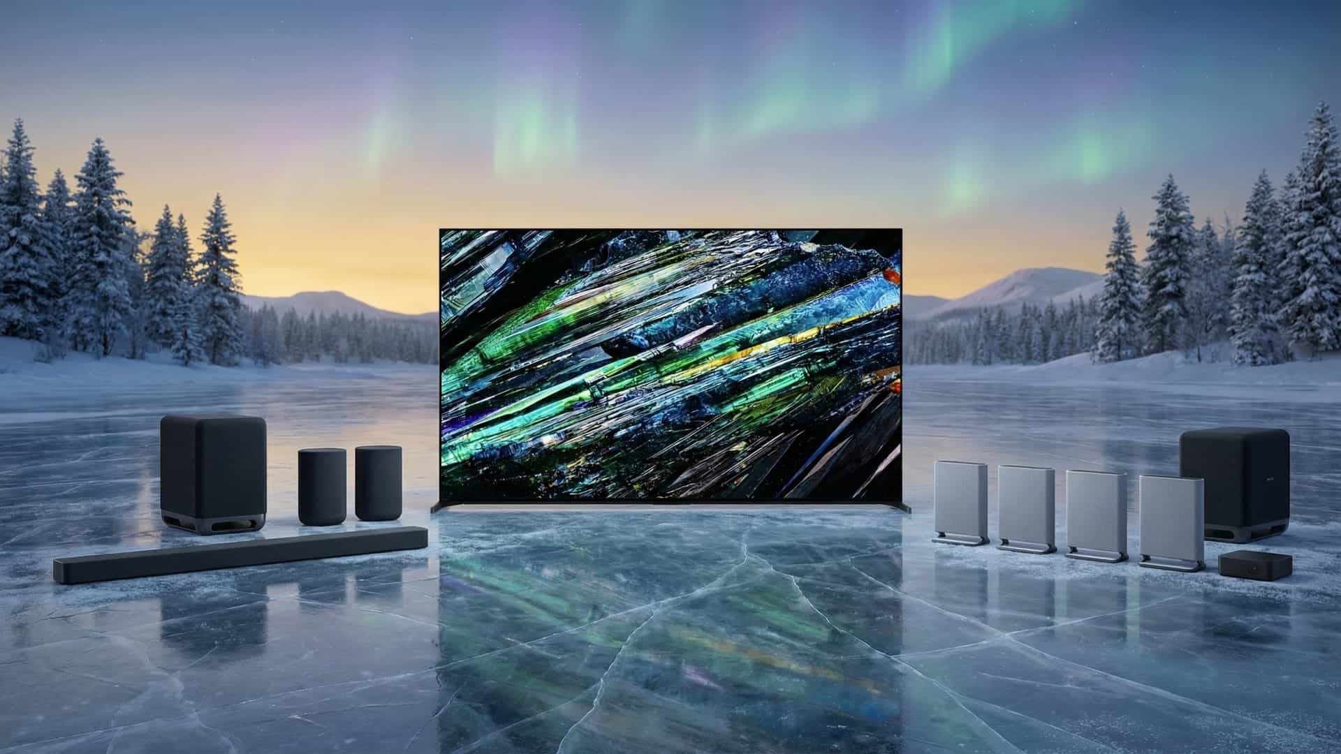 75 ZOLL SONY TV & BAR 9 ODER QUAD SOUNDSYSTEM