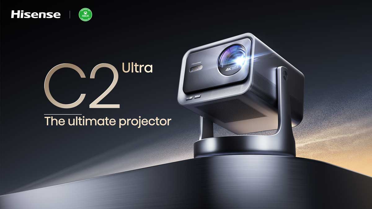 Hisense C2 Ultra Beamer, 4K, Xbox-kompatibel.