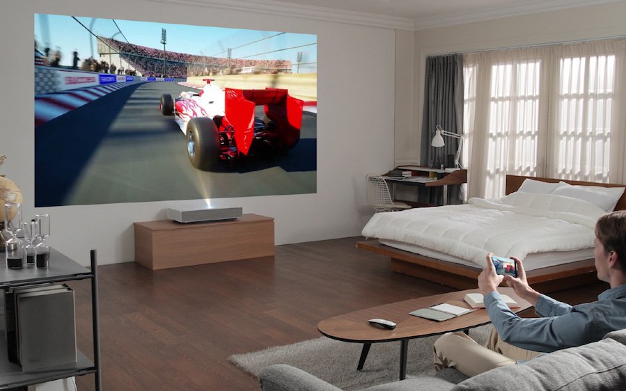Lg Vivo Hu85ls 4k Laser Tv Beamer Heimkinoraum Edition