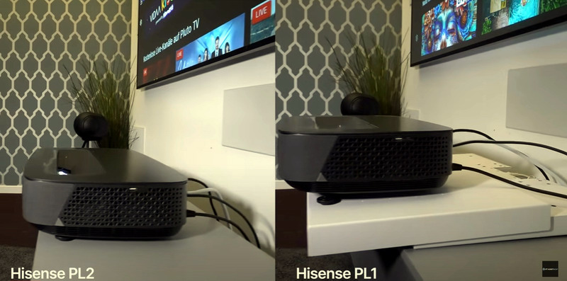 Hisense PL2 bei verkürztem Projektionsabstand