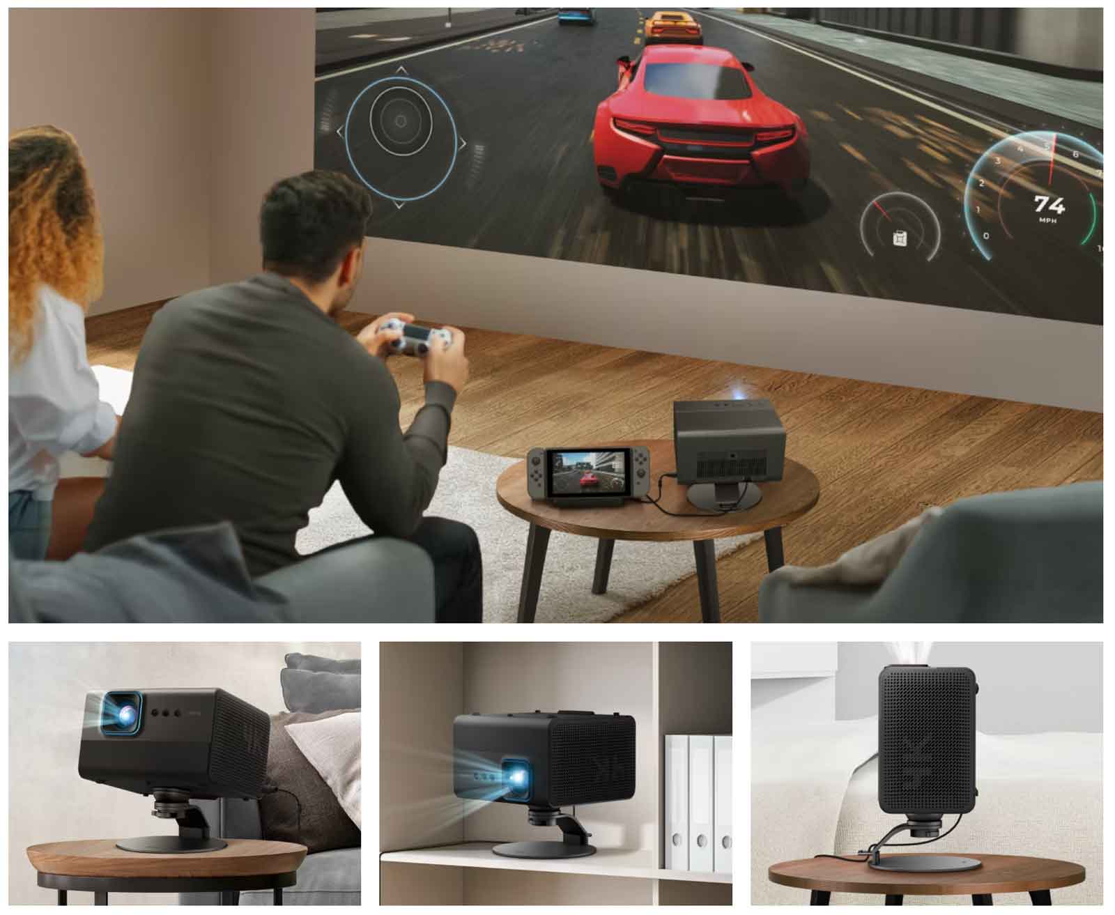 Beamer beim Gaming und im Wohnzimmer.