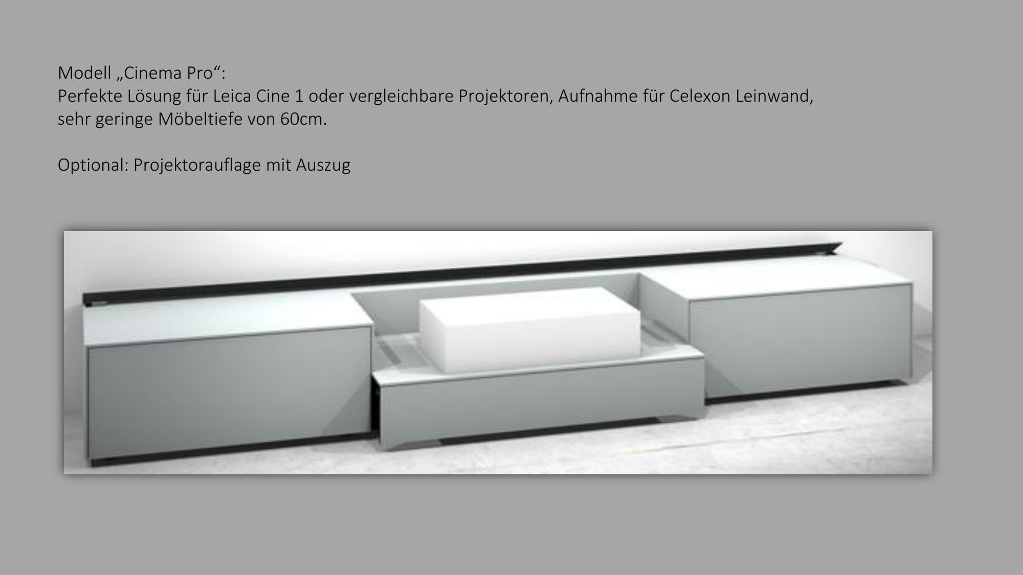 Cinema Pro - 3D Rendering mit geschlossener Leinwand
