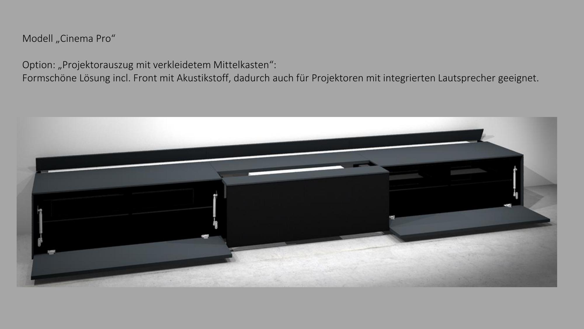 Cinema Pro - 3D Rendering mit ausgefahrener Leinwand