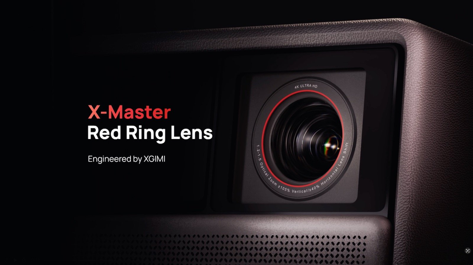 Beamer mit X-Master Red Ring Linse.