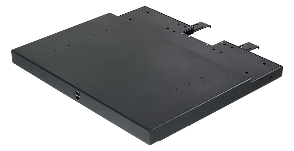 celexon elektrischer Laser TV Auszug in Schwarz, ausgefahren