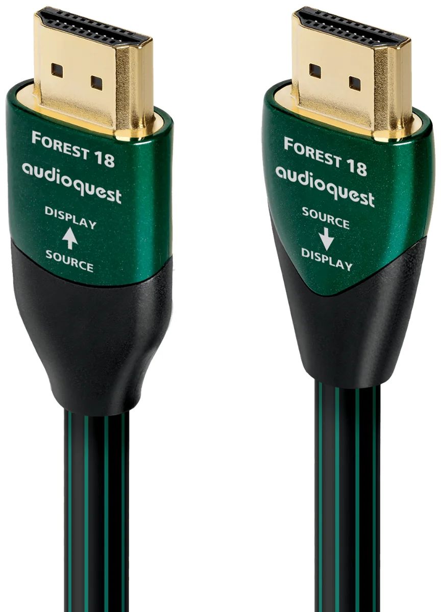 AudioQuest Forest 18 aktives HDMI-Kabel mit grünen Steckern