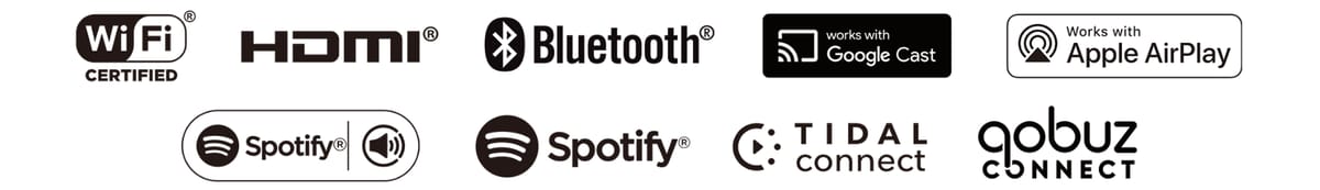 Audio- und Video-Streaming-Dienste und Verbindungen.