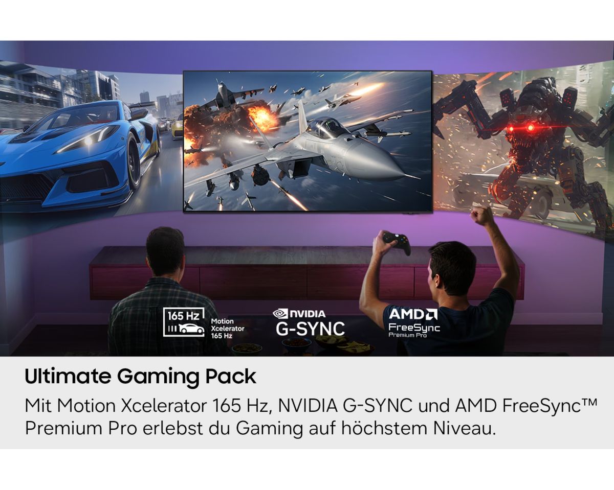 Gaming mit Beamer und 165 Hz Technologie.
