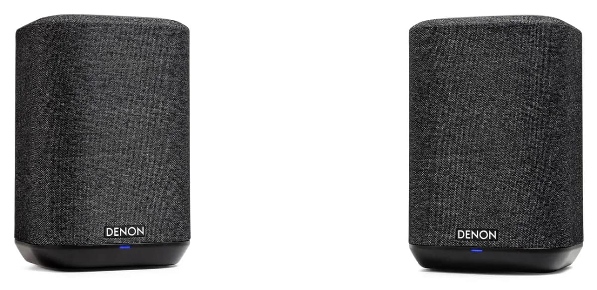 Zwei Denon Home 150 in Schwarz nebeneinander