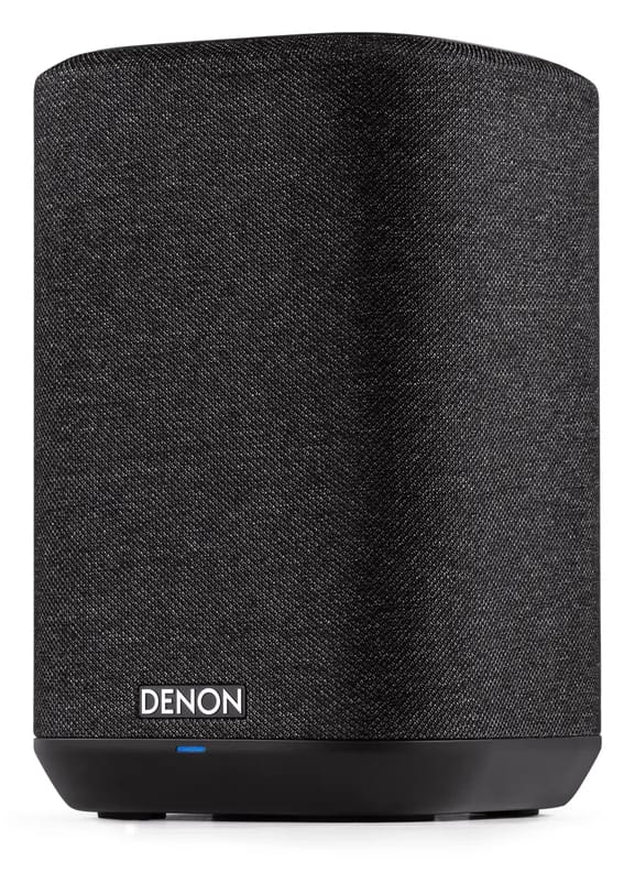 Denon Home 150 in Schwarz, schräg von vorn