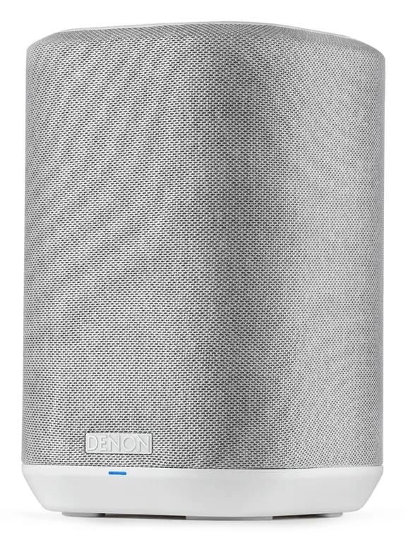 Denon Home 150 in Weiß, schräg von vorn