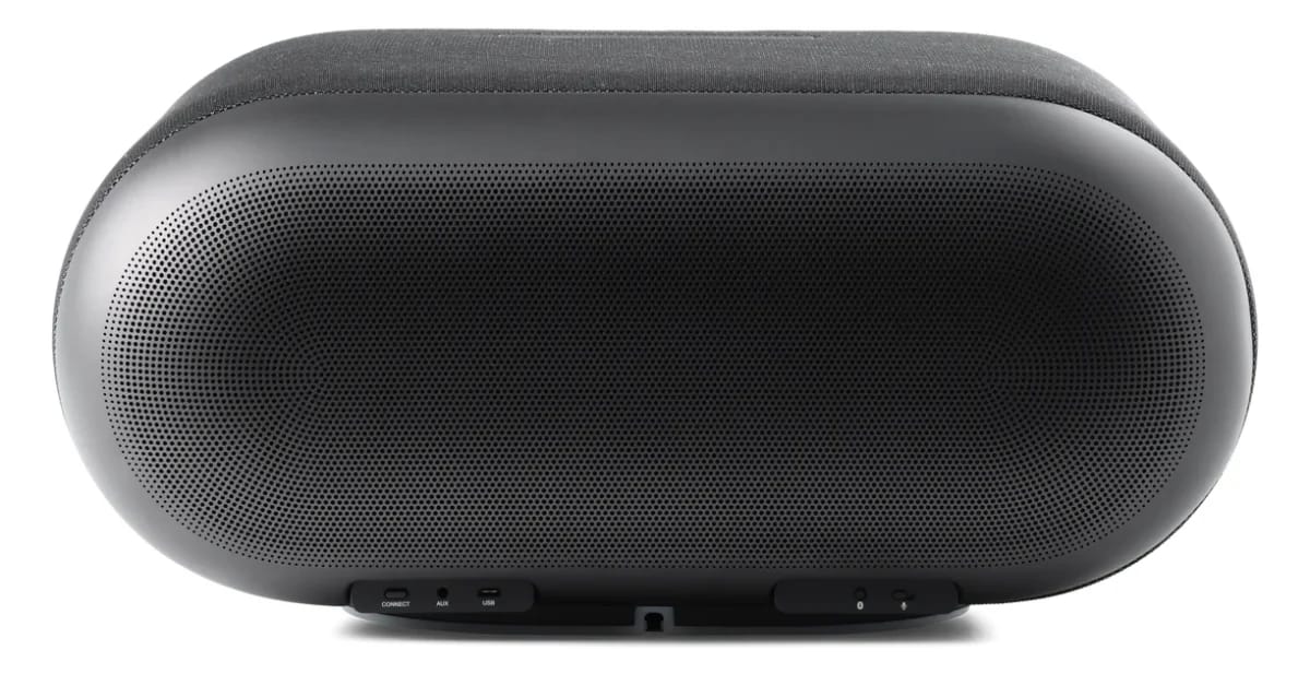Rückseite des Denon Home 600 mit den Anschlüssen unten