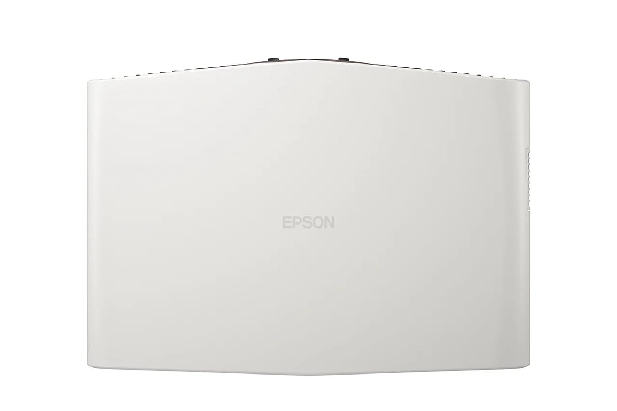 Kompaktes Gehäuse des Beamers von oben.