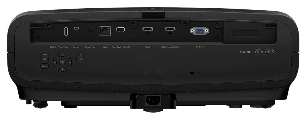 Anschlussfeld des Epson EH-LS9000 auf der Rückseite