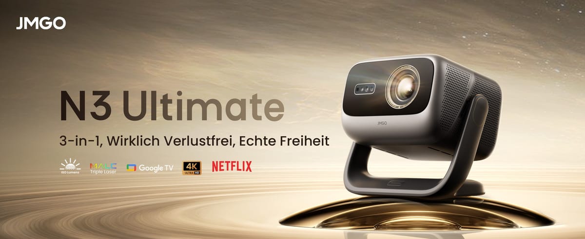 JMGO N3 Ultimate Beamer mit 4K-Auflösung.