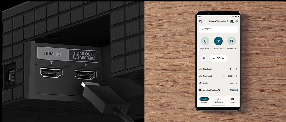 HDMI-Anschlüsse und Smartphone-Steuerung für Beamer.