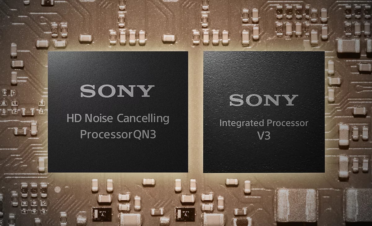 Sony Prozessoren auf einer Leiterplatte.