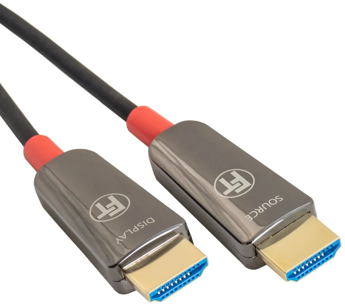FeinTech HDMI Glasfaserkabel 8K mit den Steckern Source und Display