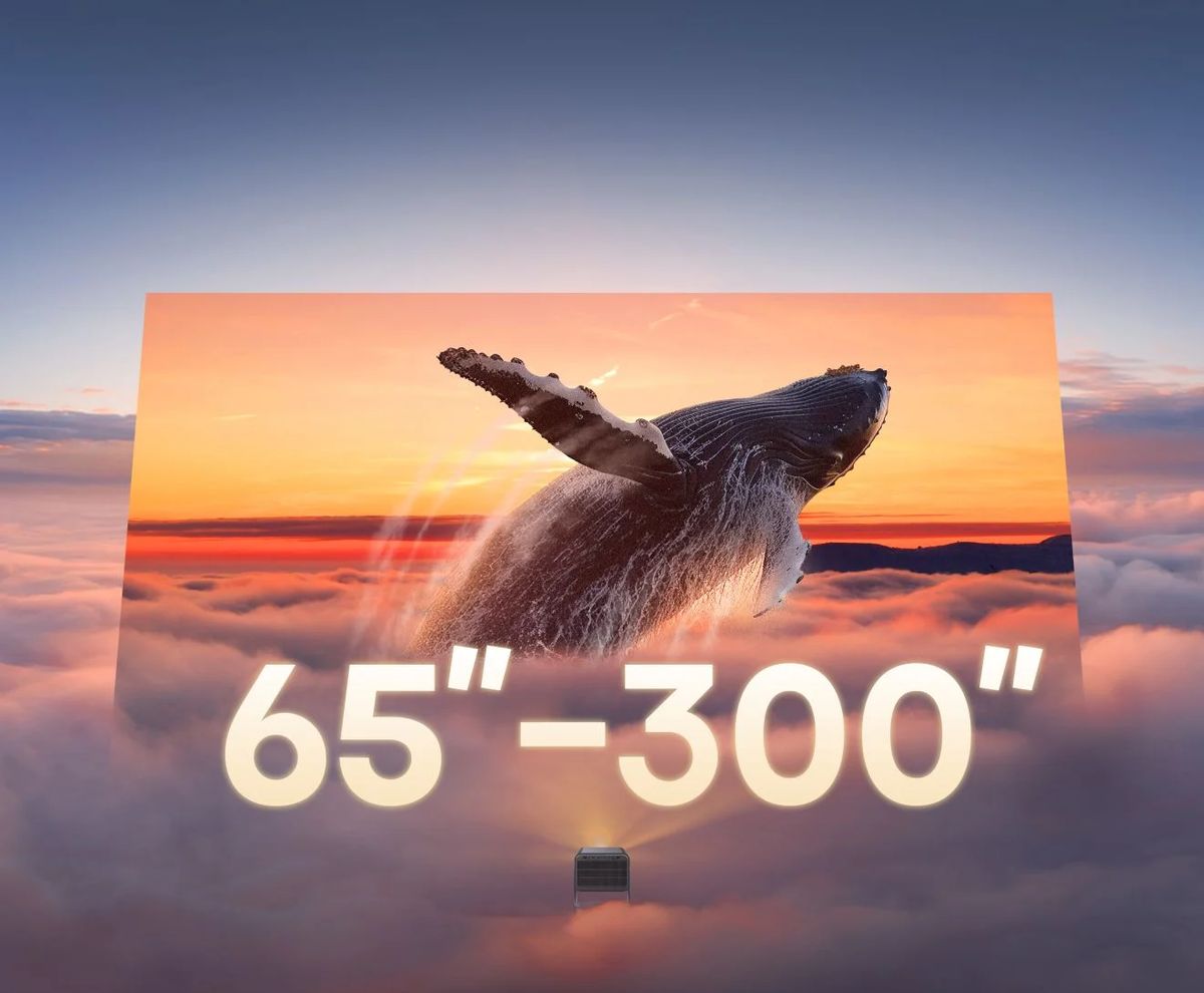 Bildgrößen des Hisense C2 Ultra von 65 bis 300 Zoll