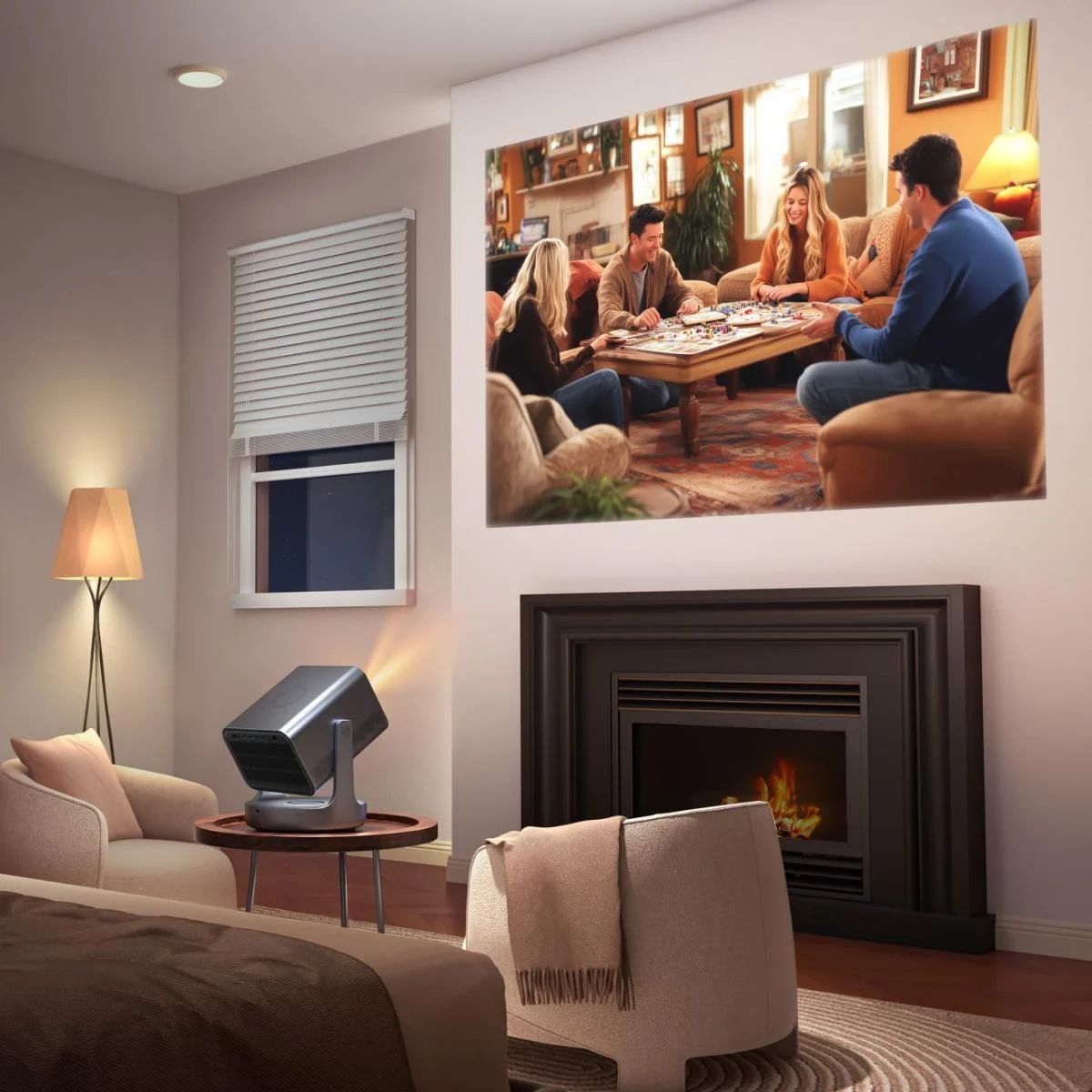 Hisense C2 Ultra auf einem Beistelltisch im Wohnzimmer