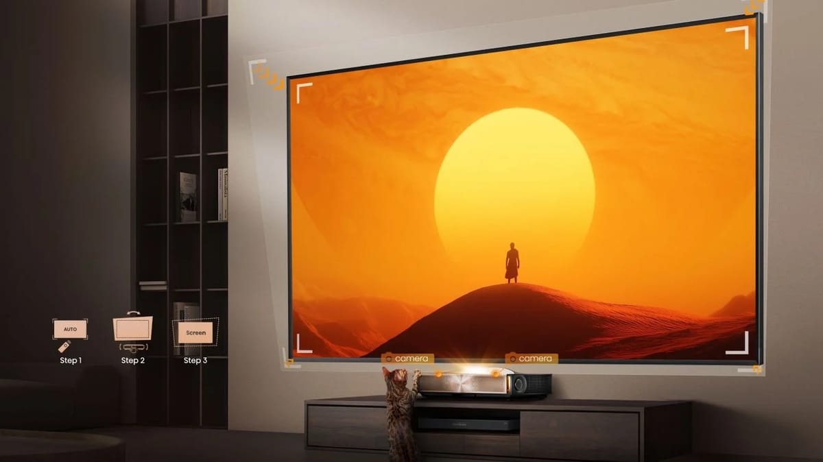 Automatische Leinwandausrichtung beim Hisense L9Q