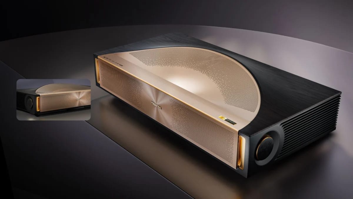 Designdetail der Laser-TV-Konsole